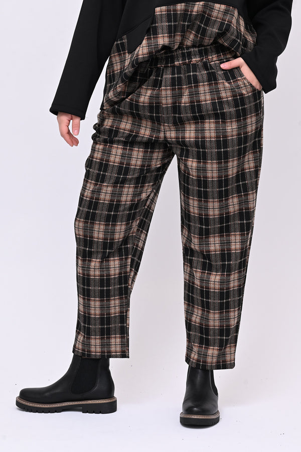 Completo neoprene tartan taschino - Nero