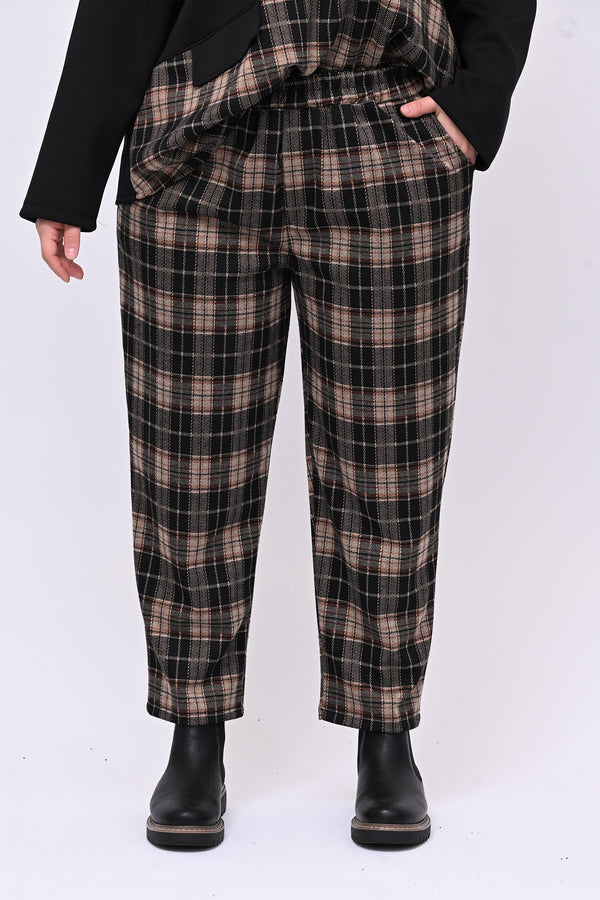 Completo neoprene tartan taschino - Nero