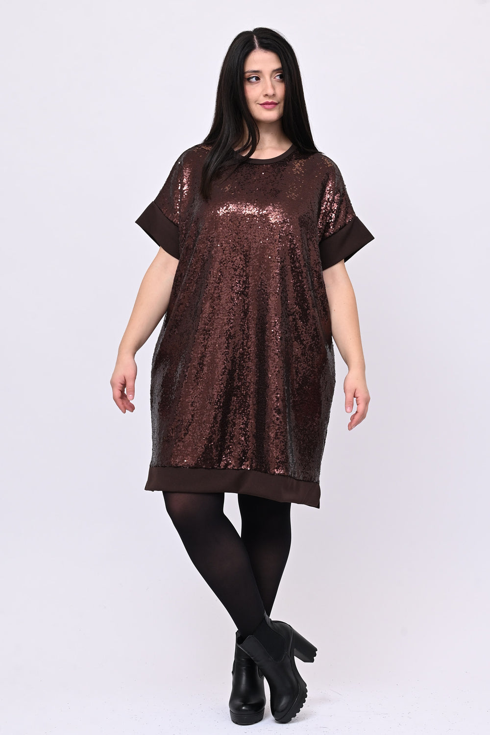 Abito anni 60 paillettes - Moro