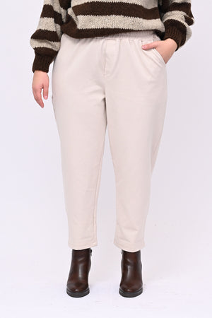 Pantalone punto Milano tasche - Burro