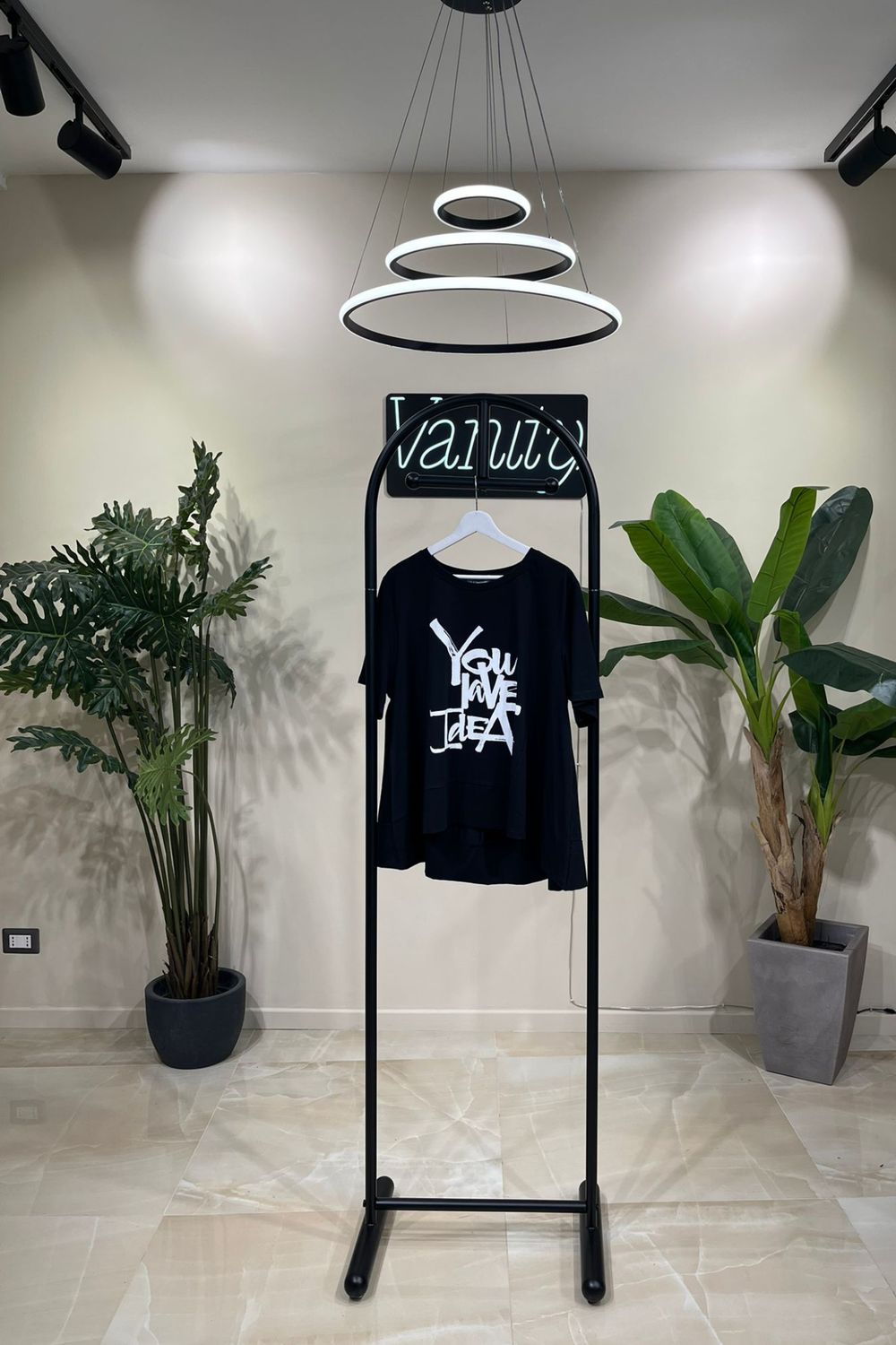 T-shirt ruota YOU LOVE - Nero