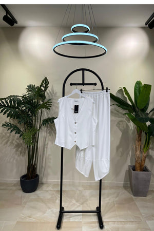 Completo gilet uomo - Bianco