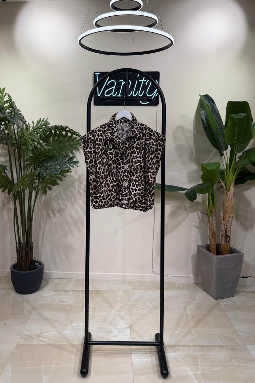 Camicia crop animaler - Maculato