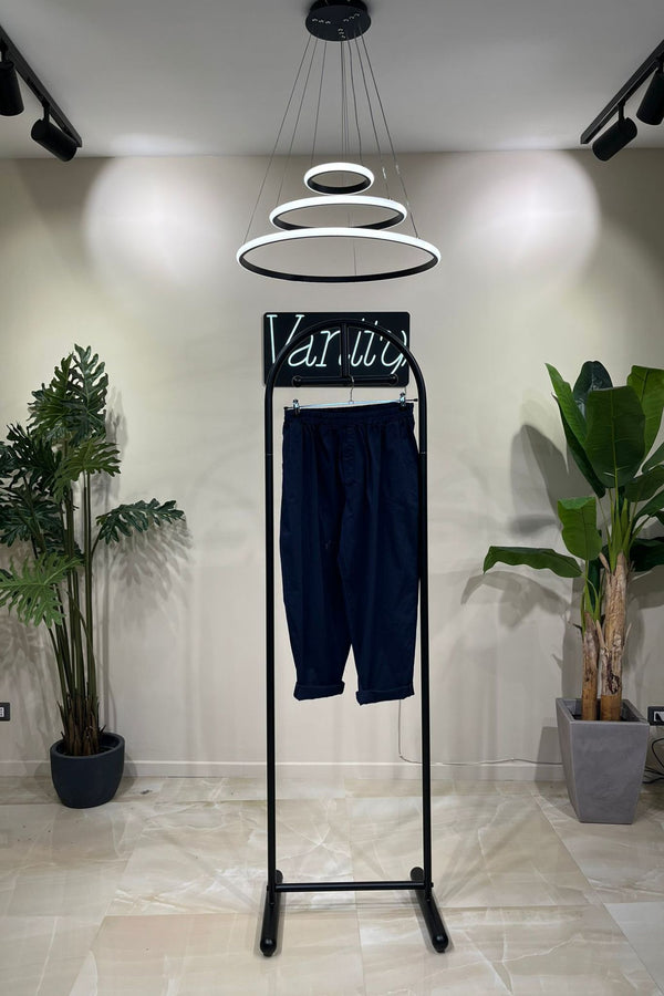 Pantalone cotone tasche - Blu