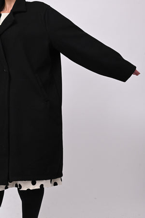 Cappotto over doppio petto - Nero