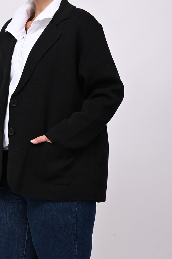 Giacca maglia - Nero