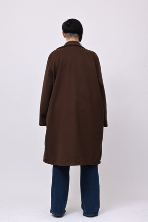 Cappotto over doppio petto - Moro
