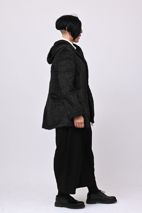 Teddy cappuccio zip - Nero