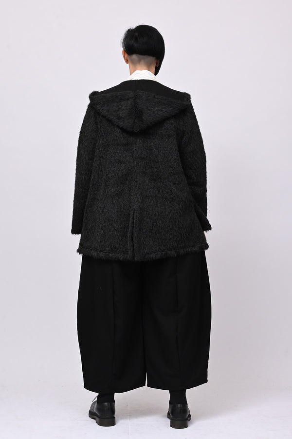 Teddy cappuccio zip - Nero