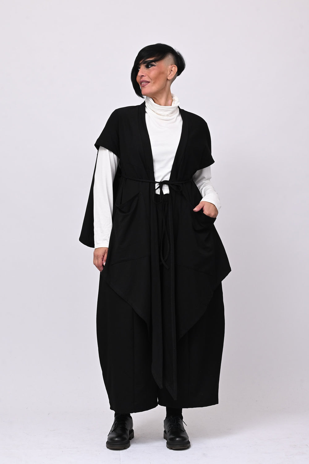 Giacca gilet punte - Nero