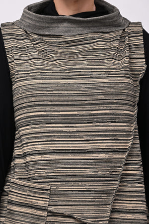 Gilet punte rigato - Biscotto