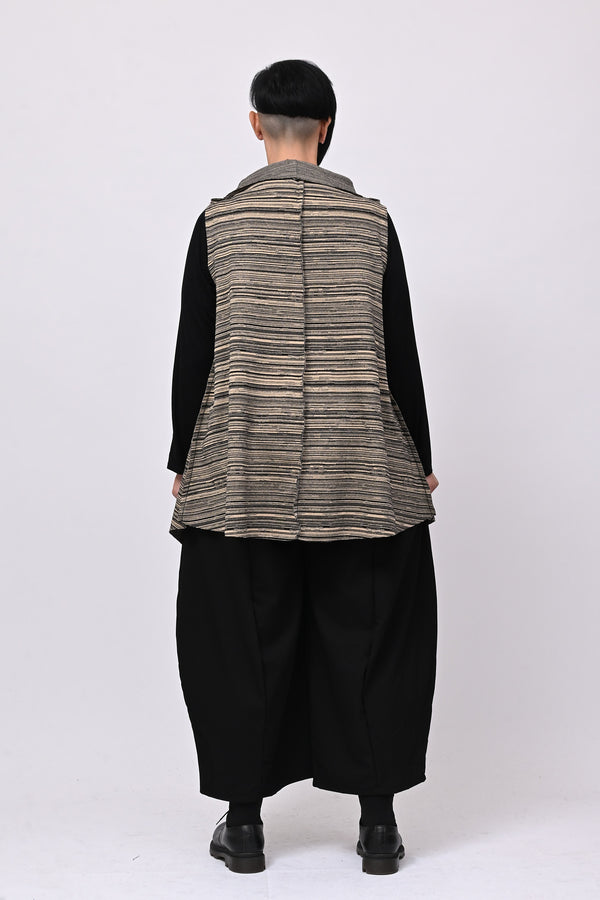 Gilet punte rigato - Biscotto