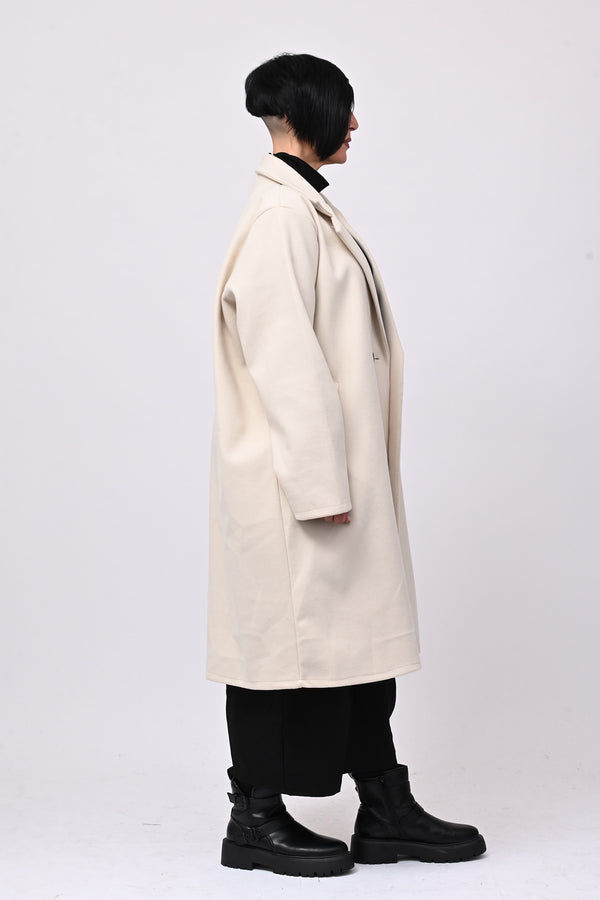 Cappotto over doppio petto - Burro