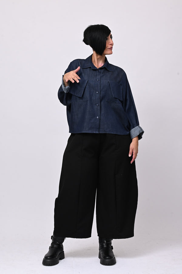 Giacca camicia jeans - Blu scuro