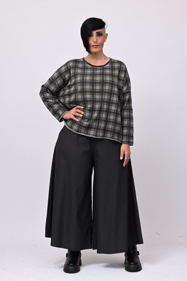 Felpa scatoletta tartan - Grigio