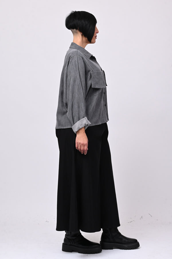 Giacca camicia jeans - Grigio