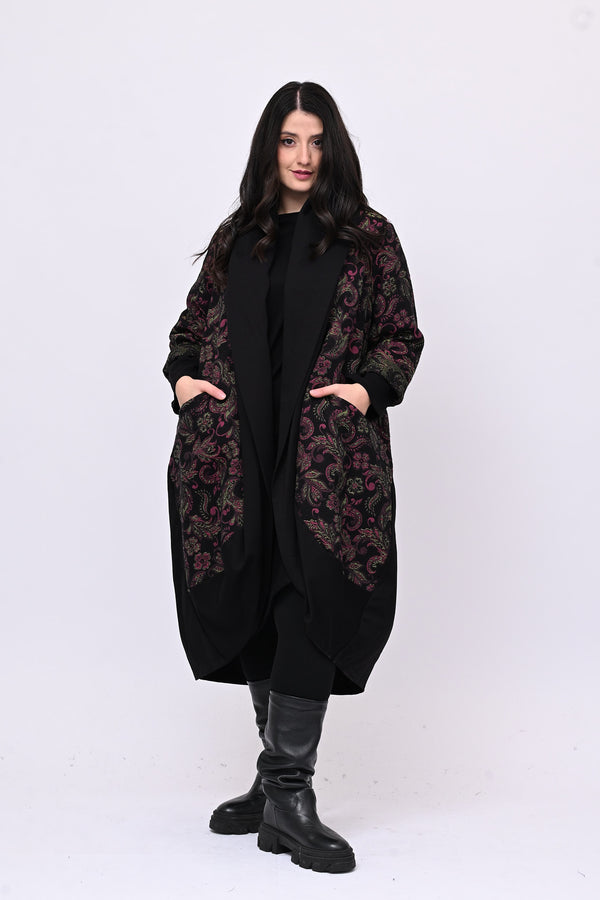 Cappotto cachemir ovetto - Nero