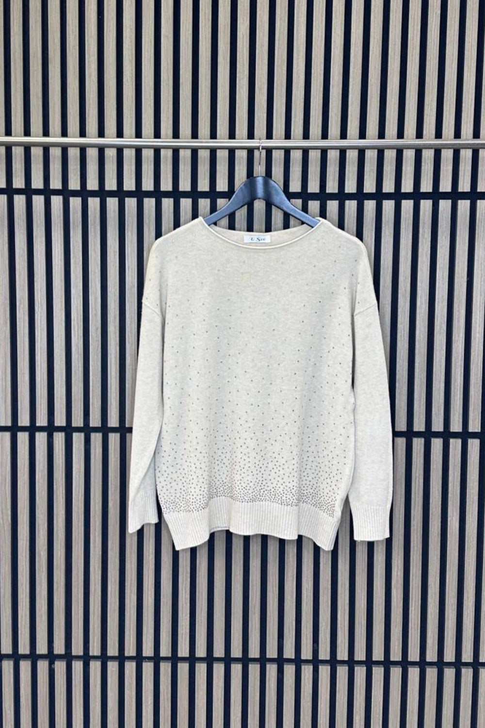 Pull elastico e strass - Burro