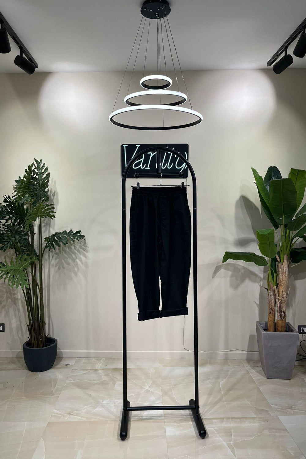 Pantalone cotone tasche - Nero