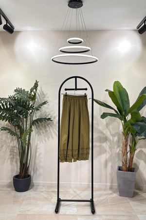 Pantalone 3 rouches - Oliva