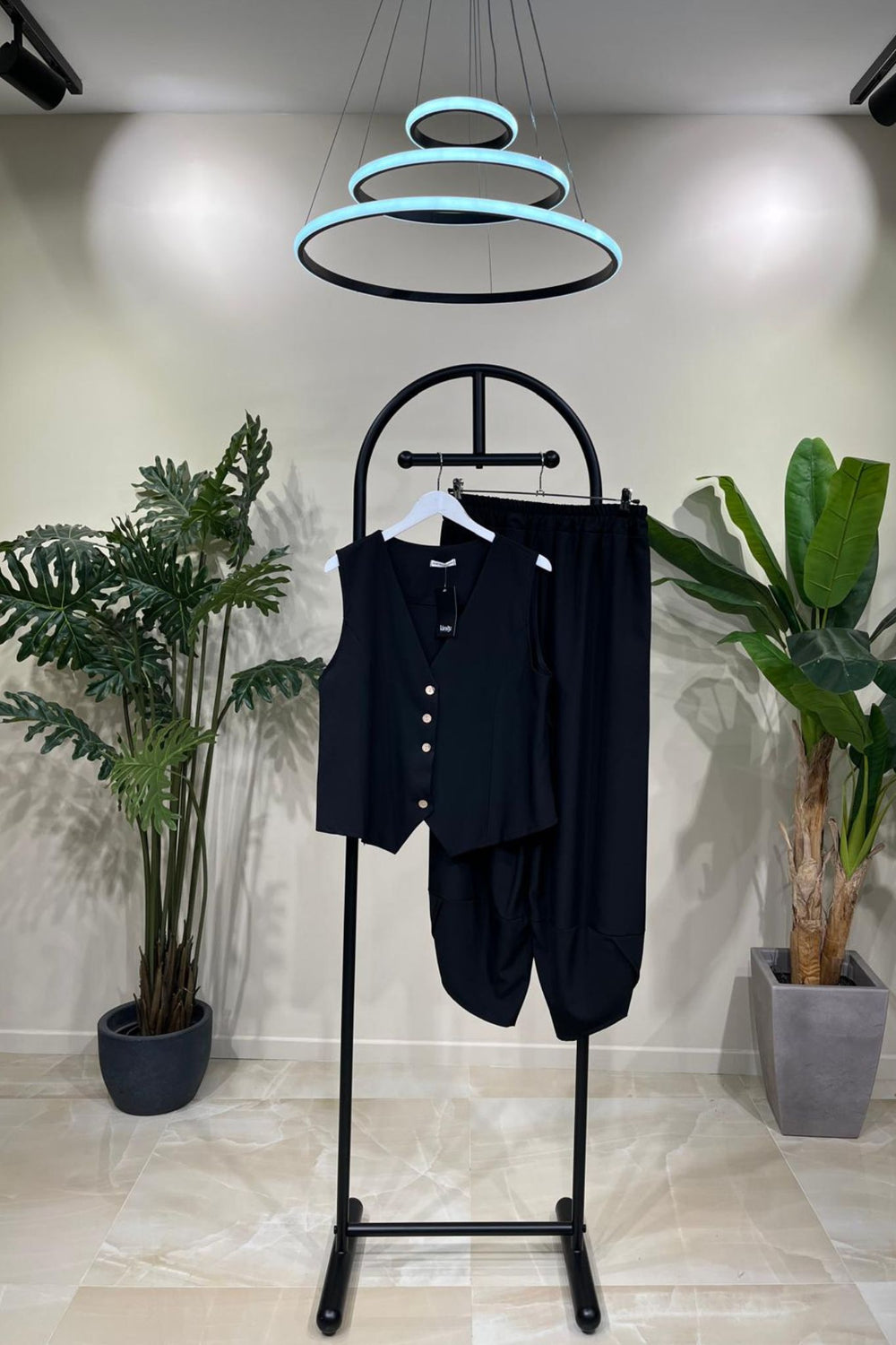 Completo gilet uomo - Nero