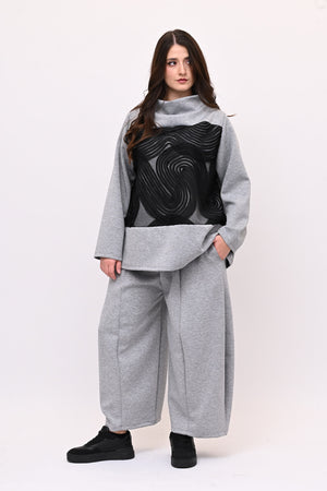 Completo neoprene taftà - Grigio sport