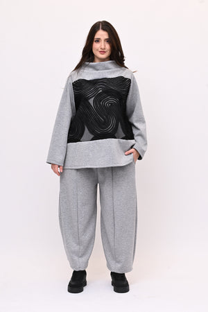 Completo neoprene taftà - Grigio sport