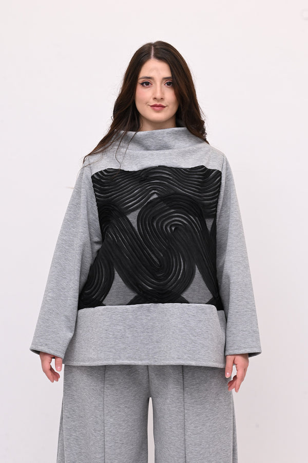 Completo neoprene taftà - Grigio sport