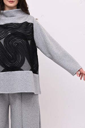 Completo neoprene taftà - Grigio sport