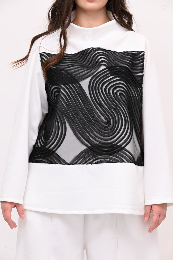 Completo neoprene taftà - Bianco