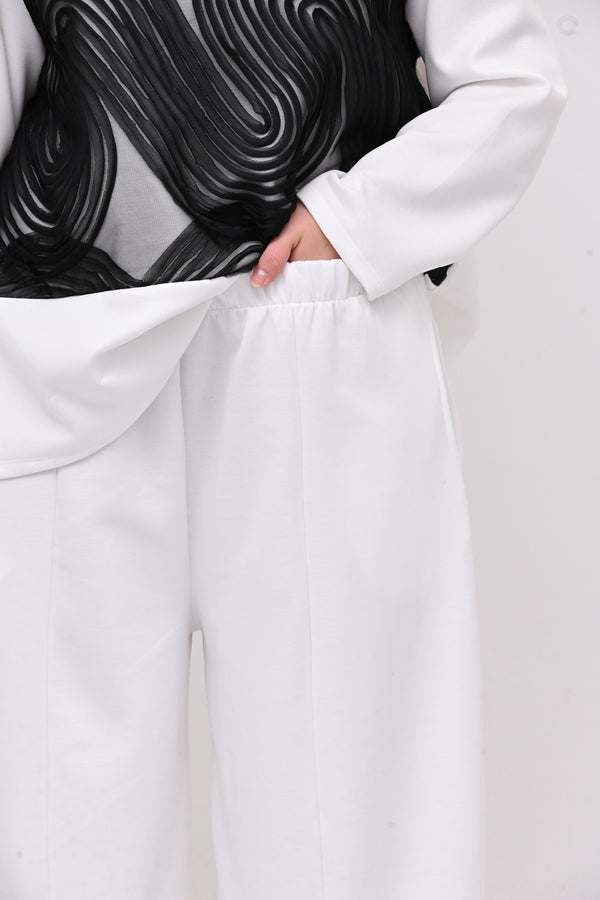 Completo neoprene taftà - Bianco