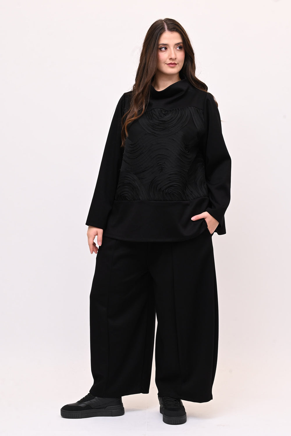 Completo neoprene taftà - Nero