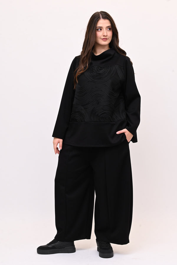 Completo neoprene taftà - Nero