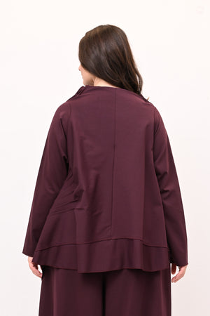 Completo punto Milano cuciture - Vino