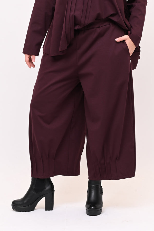 Completo punto Milano cuciture - Vino