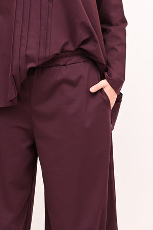 Completo punto Milano cuciture - Vino