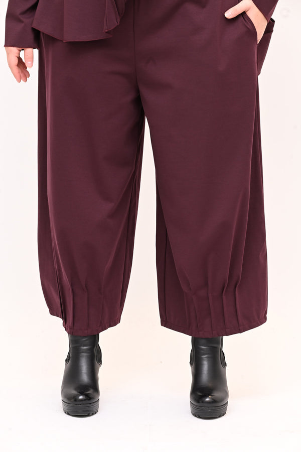 Completo punto Milano cuciture - Vino