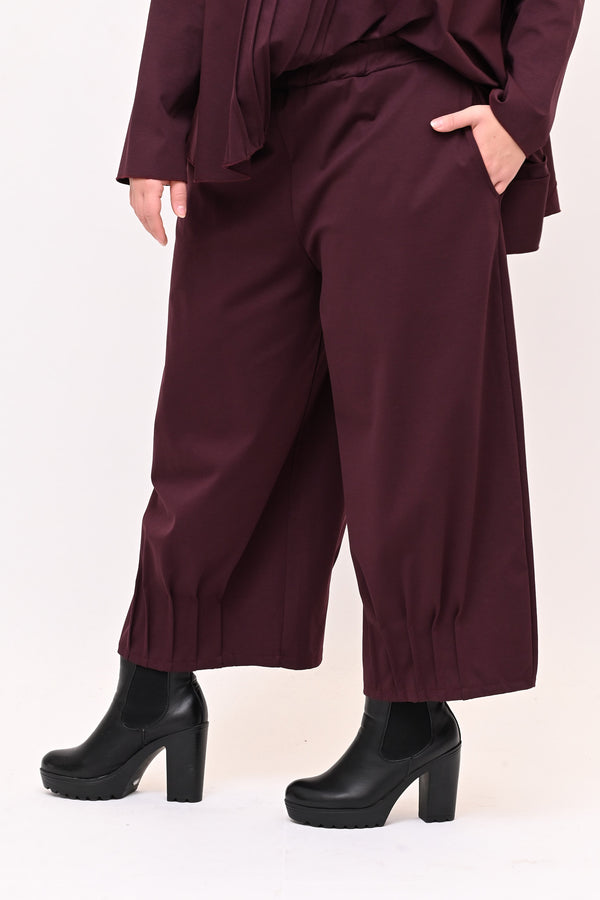 Completo punto Milano cuciture - Vino