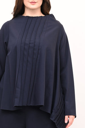 Completo punto Milano cuciture - Blu