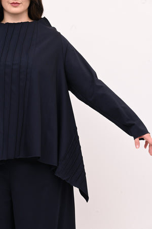 Completo punto Milano cuciture - Blu