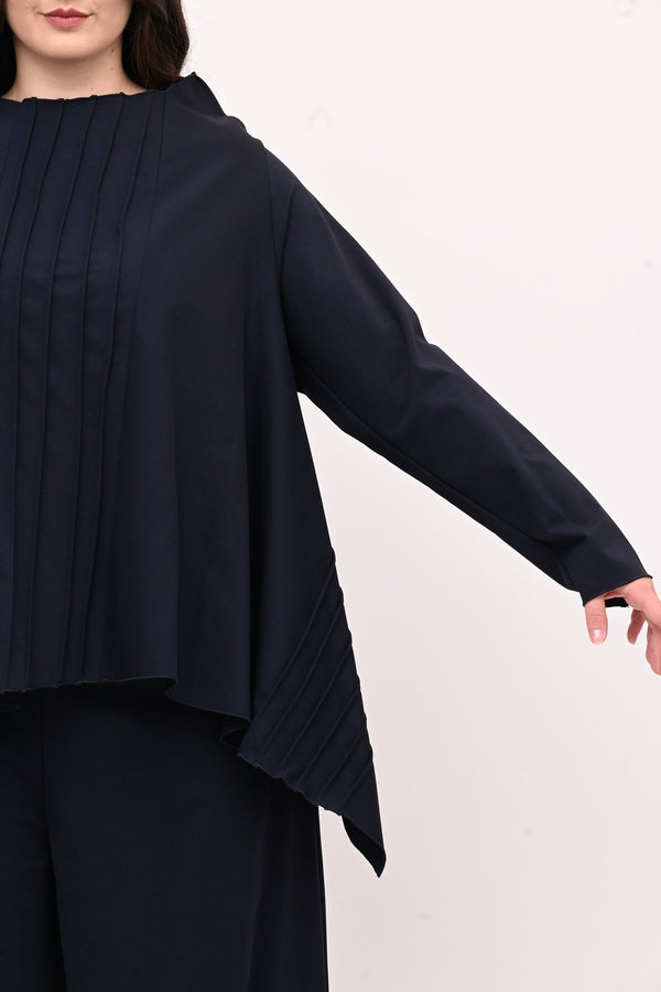 Completo punto Milano cuciture - Blu