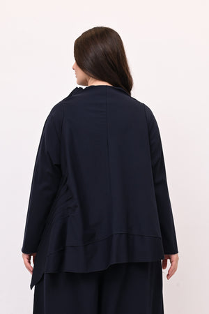 Completo punto Milano cuciture - Blu