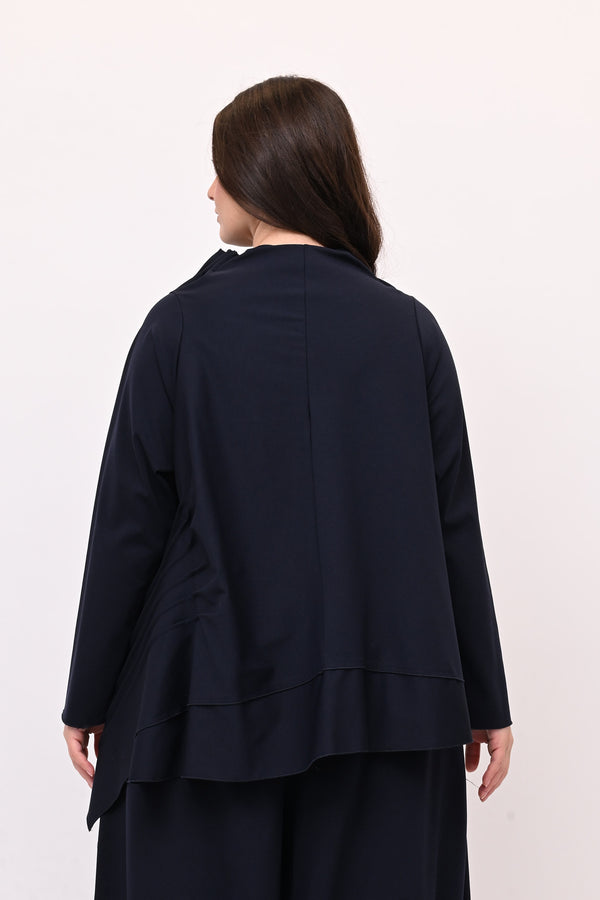 Completo punto Milano cuciture - Blu