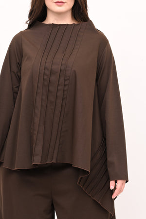 Completo punto Milano cuciture - Moro