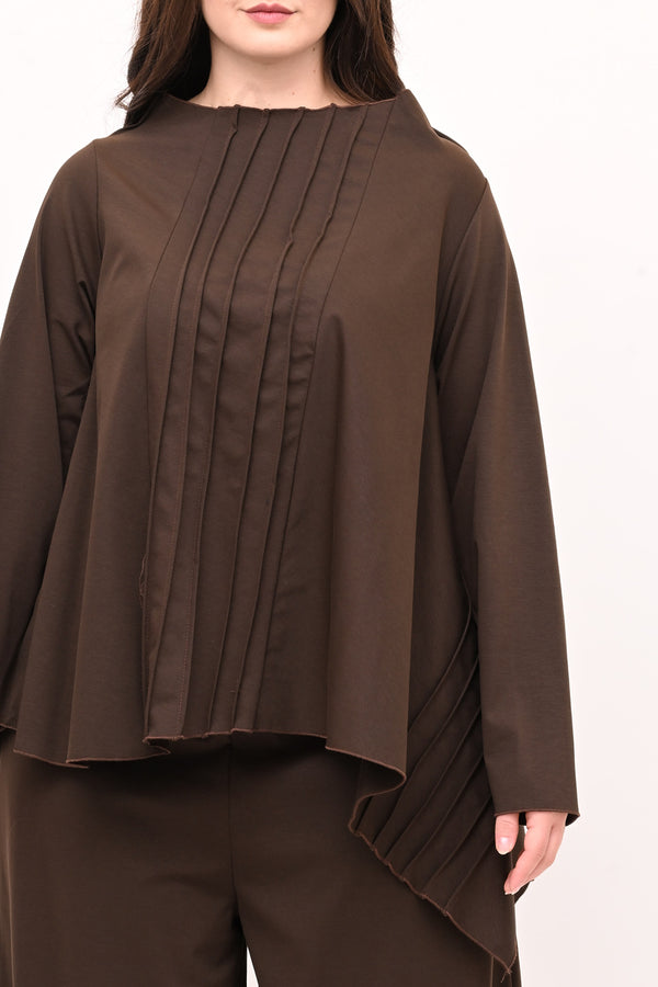 Completo punto Milano cuciture - Moro