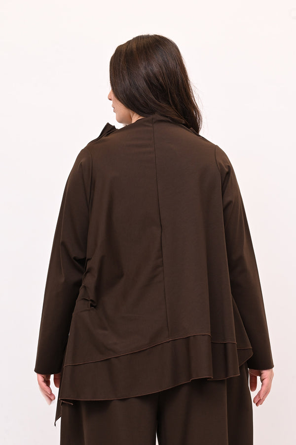 Completo punto Milano cuciture - Moro