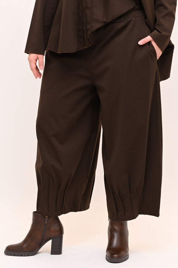 Completo punto Milano cuciture - Moro