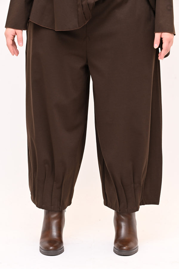 Completo punto Milano cuciture - Moro