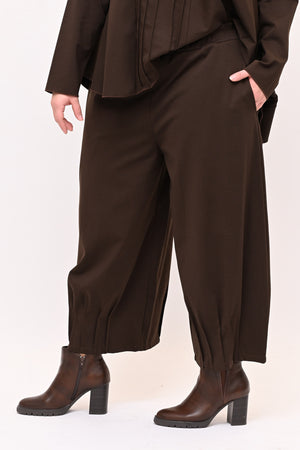 Completo punto Milano cuciture - Moro