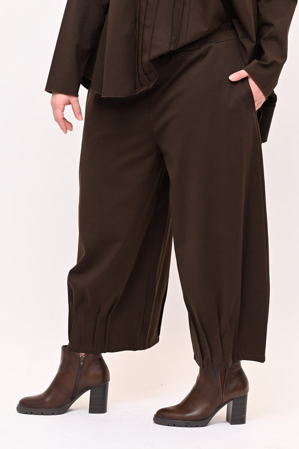 Completo punto Milano cuciture - Moro